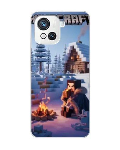 Чохол для Blackview Oscal C80 з картинкою «Зимовий Minecraft»