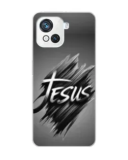 Чехол для Blackview Oscal C80 с картинкой «Надпись Jesus Graffiti»