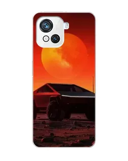 Чехол для Blackview Oscal C80 с картинкой «Cybertruck на Марсе»