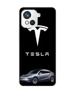 Чехол для Blackview Oscal C80 с картинкой «Tesla Model Y»