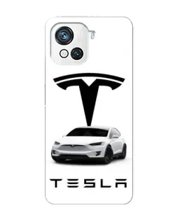 Чехол для Blackview Oscal C80 с картинкой «Tesla White Style»