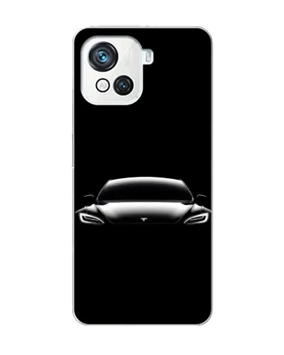 Чехол для Blackview Oscal C80 с картинкой «Фары Tesla Night»