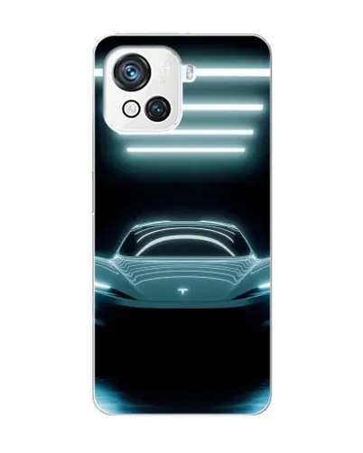 Чехол для Blackview Oscal C80 с картинкой «Tesla в неоне»