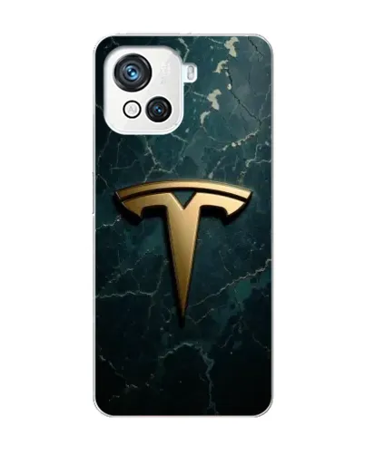 Чехол для Blackview Oscal C80 с картинкой «Мраморная Tesla Gold»