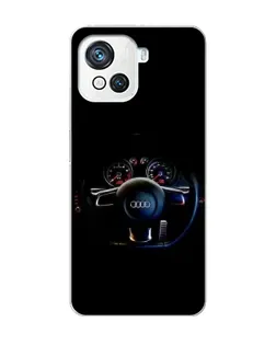 Чехол для Blackview Oscal C80 с картинкой «Салон Audi — руль»