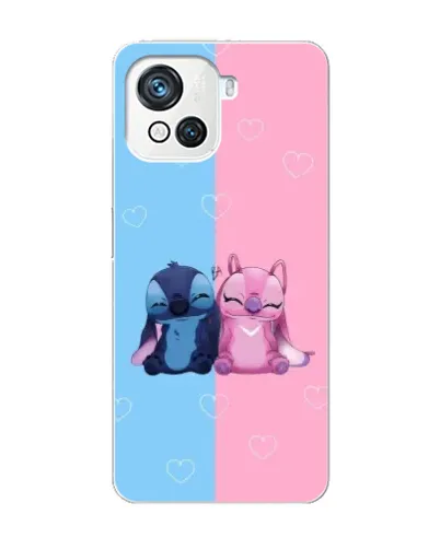 Чехол для Blackview Oscal C80 с картинкой «Stitch и Angel Love»