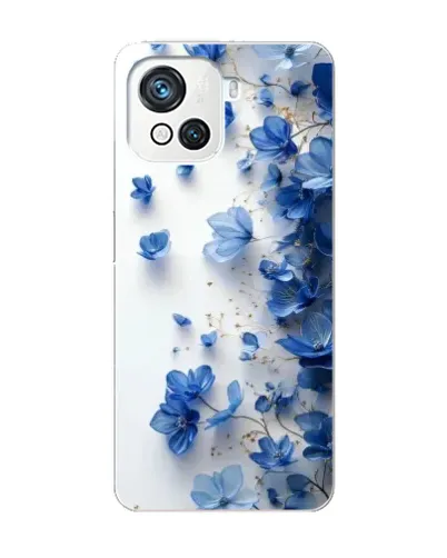 Чехол для Blackview Oscal C80 с картинкой «Голубой цветочный каскад» Чехол для Blackview Oscal C80 с картинкой «Голубой цветочный каскад»