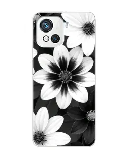 Чехол для Blackview Oscal C80 с картинкой «Монохромные астры»