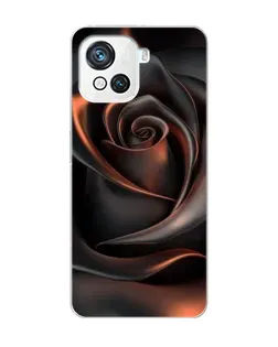 Чехол для Blackview Oscal C80 с картинкой «Шелковая черная роза»