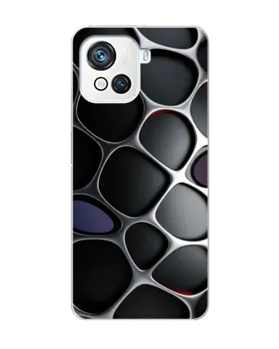 Чехол для Blackview Oscal C80 с картинкой «Объемная темная решетка»