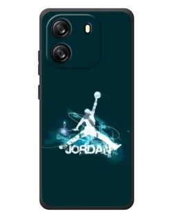 Чехол для Blackview Oscal Flat 1C с картинкой «Jordan Blue Fire»