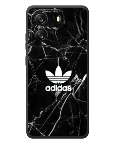Чехол для Blackview Oscal Flat 1C с картинкой «Белый мрамор Adidas»