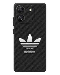 Чехол для Blackview Oscal Flat 1C с картинкой «Adidas Карбоновая текстура»