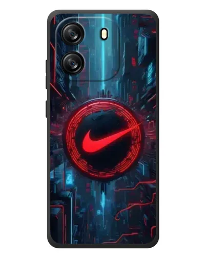 Чехол для Blackview Oscal Flat 1C с картинкой «Техногенный стиль Nike»