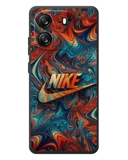 Чехол для Blackview Oscal Flat 1C с картинкой «Nike в абстракции»