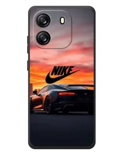 Чехол для Blackview Oscal Flat 1C с картинкой «Nike и суперкар»