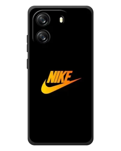 Чехол для Blackview Oscal Flat 1C с картинкой «Золотой логотип Nike»