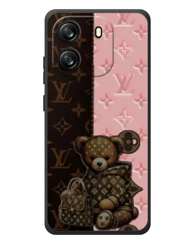 Чехол для Blackview Oscal Flat 1C с картинкой «Мишка в стиле LV»