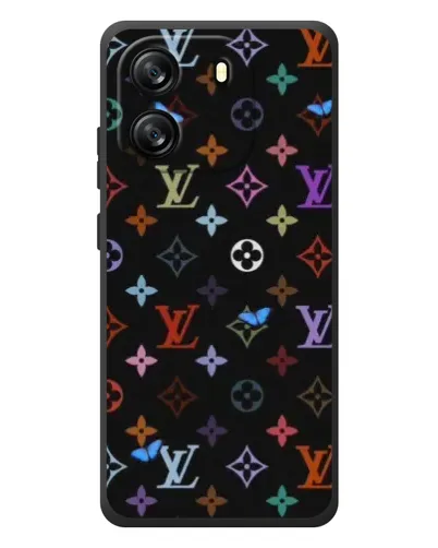Чехол для Blackview Oscal Flat 1C с картинкой «Цветная монограмма LV»