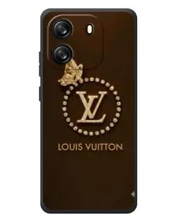Чехол для Blackview Oscal Flat 1C с картинкой «LV — золотая печать»