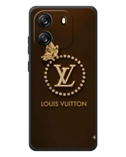 Чехол для Blackview Oscal Flat 1C с картинкой «LV — золотая печать»