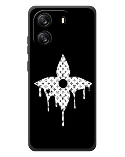 Чехол для Blackview Oscal Flat 1C с картинкой «Цветочная монограмма»