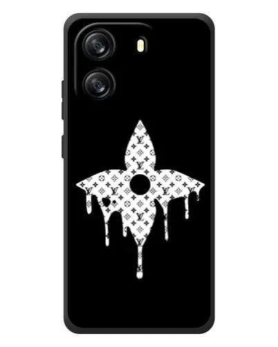 Чехол для Blackview Oscal Flat 1C с картинкой «Цветочная монограмма»