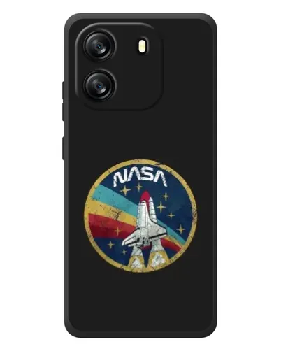 Чехол для Blackview Oscal Flat 1C с картинкой «NASA — эмблема миссии»