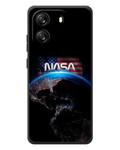 Чехол для Blackview Oscal Flat 1C с картинкой «Земля из космоса NASA»