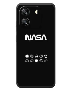 Чехол для Blackview Oscal Flat 1C с картинкой «NASA — технический принт»