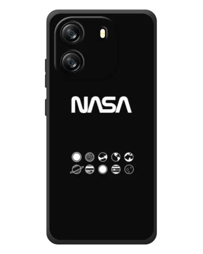 Чехол для Blackview Oscal Flat 1C с картинкой «NASA — технический принт»