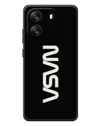 Чехол для Blackview Oscal Flat 1C с картинкой «NASA — вертикальный логотип»