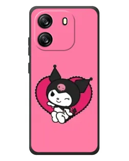 Чехол для Blackview Oscal Flat 1C с картинкой «Kuromi — любовь в сердце»