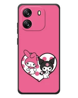 Чехол для Blackview Oscal Flat 1C с картинкой «Kuromi и My Melody»