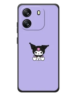 Чехол для Blackview Oscal Flat 1C с картинкой «Kuromi — фиолетовый минимализм»