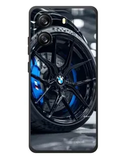Чехол для Blackview Oscal Flat 1C с картинкой «Колесо BMW вблизи»
