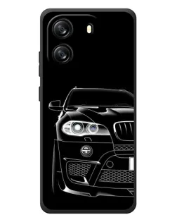 Чехол для Blackview Oscal Flat 1C с картинкой «Темный силуэт BMW»