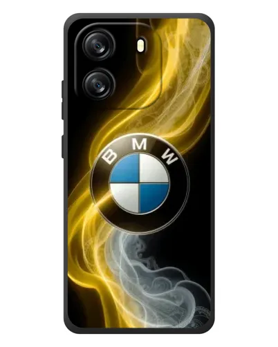 Чехол для Blackview Oscal Flat 1C с картинкой «Золотистый дым BMW»
