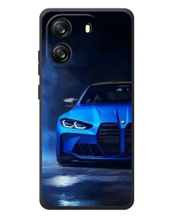 Чехол для Blackview Oscal Flat 1C с картинкой «Голубая BMW M4»