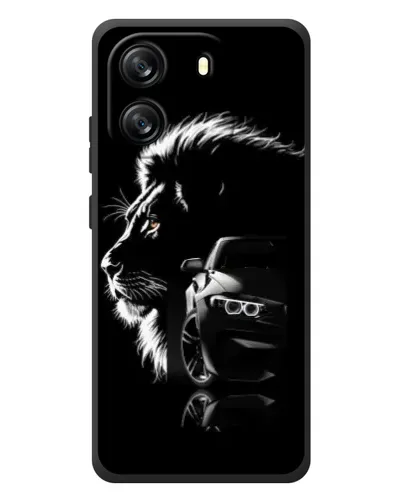Чехол для Blackview Oscal Flat 1C с картинкой «BMW и лев»