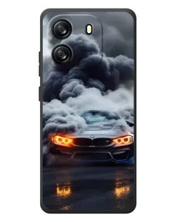 Чехол для Blackview Oscal Flat 1C с картинкой «BMW в дыму»