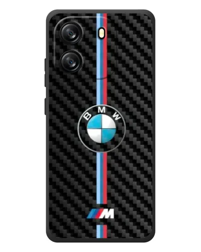Чехол для Blackview Oscal Flat 1C с картинкой «Эмблема BMW и карбон»