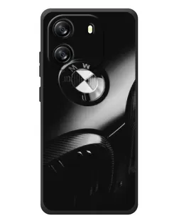 Чехол для Blackview Oscal Flat 1C с картинкой «Эмблема BMW — макро»
