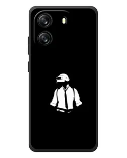 Чехол для Blackview Oscal Flat 1C с картинкой «PUBG — белый шлем»