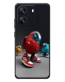Чехол для Blackview Oscal Flat 1C с картинкой «Among Us — 3D стиль»