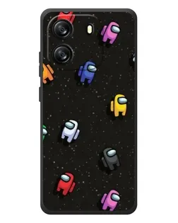 Чехол для Blackview Oscal Flat 1C с картинкой «Космический паттерн Among Us»