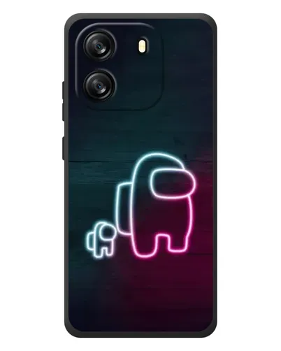 Чехол для Blackview Oscal Flat 1C с картинкой «Among Us неон-арт» Чехол для Blackview Oscal Flat 1C с картинкой «Among Us неон-арт»