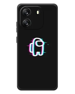 Чехол для Blackview Oscal Flat 1C с картинкой «Among Us неон»