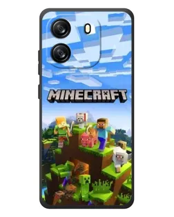 Чехол для Blackview Oscal Flat 1C с картинкой «Minecraft классический мир»