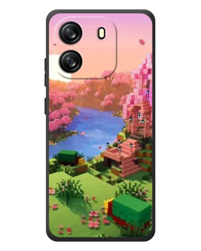 Чехол для Blackview Oscal Flat 1C с картинкой «Розовое дерево Minecraft» Чехол для Blackview Oscal Flat 1C с картинкой «Розовое дерево Minecraft»